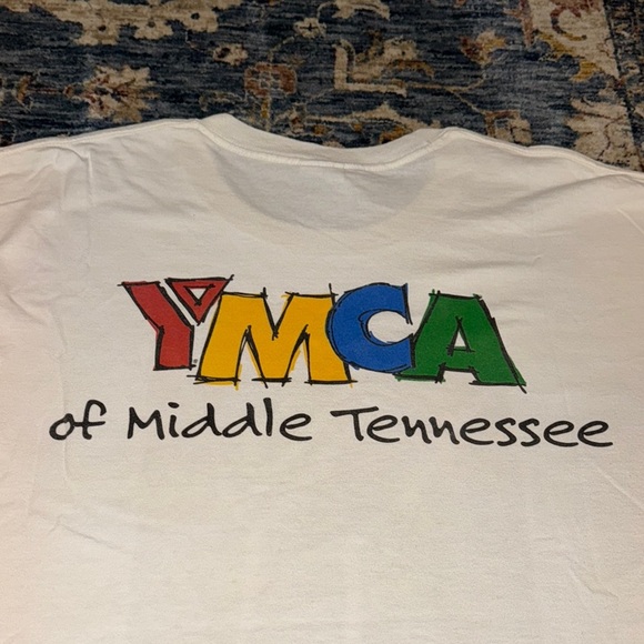 VTG YMCA of Middle TN Spirit Mind Body White Unisex Gildan St. Thomas Health XL - Picture 2 of 15